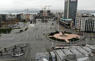 Korona virüs salgını nedeniyle Taksim ve İstiklal...