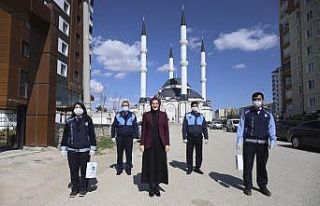 Korona virüse savaş açan Akyurt’ta vatandaşlara...