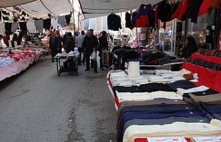 Korona virüsü Keşan pazarında alışverişi vurdu