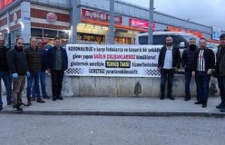 Korona virüsünden dolayı sağlıkçılara ücretsiz...