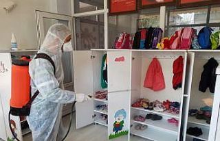 Korona virüsüne karşı her yer dezenfekte edildi