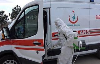 Korona virüsüne karşı ilçedeki tüm araçlar...