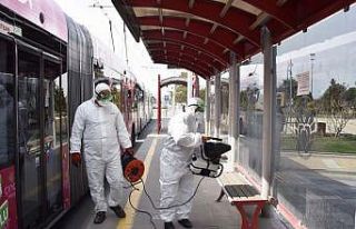 Malatya’da toplu taşıma araçları her gün dezenfekte...