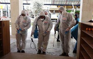 Marmaris’te dezenfekte çalışmaları devam ediyor