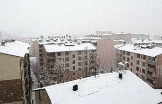 Mart ayında lapa lapa kar yağışı