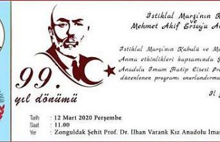 Mehmet Akif Ersoy, Zonguldak’ta anılacak