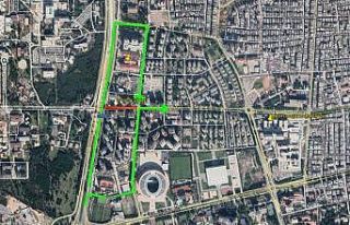 Meltem Bulvarı’nda raylı sistem çalışmaları...