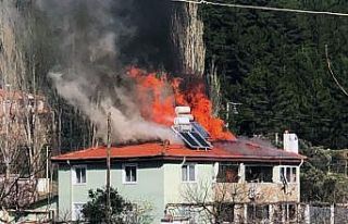 Menteşe’de ev yangını