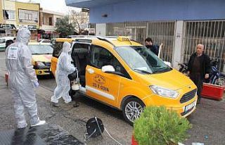 Mersin’de toplu taşıma araçları korona virüse...