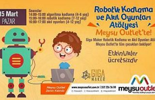 Meysu Outlet’te robotik kodlama ve akıl oyunları...