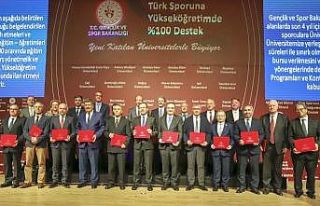 Milli sporculara burs verecek vakıf üniversitelerinin...