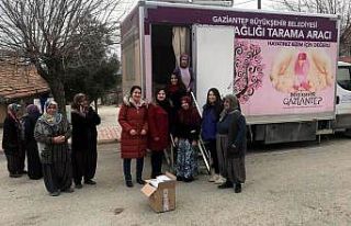 Mobil kanser tarama aracıyla örnek hizmet