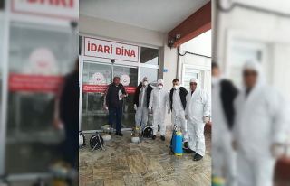 Müdürlükler dezenfekte ediliyor