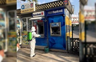 Muratpaşa’da dezenfekte çalışmaları sürüyor