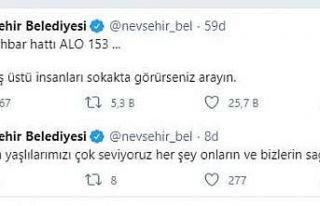 Nevşehir Belediyesi: “65 yaş üstü insanları...