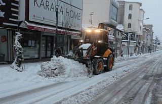 Nevşehir’de kar yağışı etkili oluyor