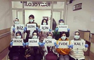 Nevşehir’de sağlıkçılardan korona virüse karşı...