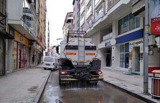 Ordu’da sokak ve caddeler yıkanıyor