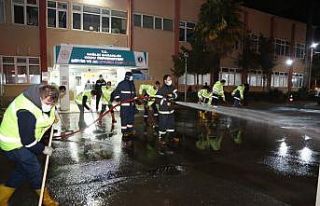 Ordu’da sokaklar dezenfekte ediliyor