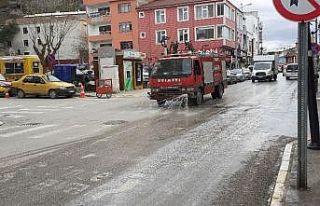Osmancık’ta caddeler yıkandı