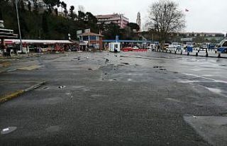 Otobüssüz kalan Harem otogarı drone ile havadan...