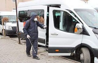 Özalp Belediyesinden dezenfekte çalışması