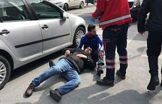 (Özel) Şişli’de yaralı arkadaşa “sosyal mesafesiz”...