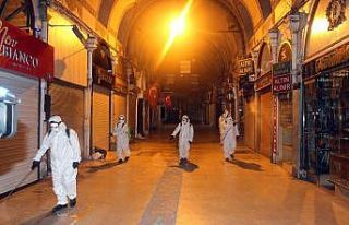 (Özel) Tarihi Kapalıçarşı koronavirüsüne karşı...