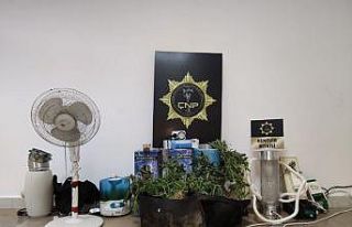 Pansiyondaki odalardan uyuşturucu imalatı için...