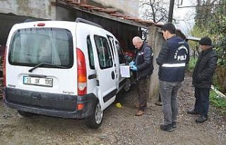 Park halindeki araç kurşunlandı