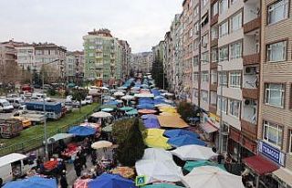 Pazarda virüs tedbirsizliği