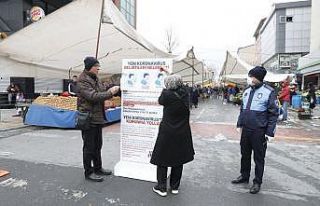 Pazarlarda korona virüs önlemi