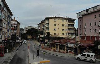 Pendik’te balkonları çöken bina havadan görüntülendi