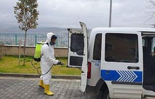 Polis araçlarına korona virüsü tedbiri
