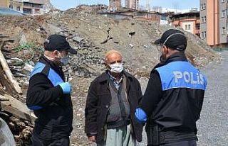 Polis uyarı yaptı, yaşlı vatandaş dua etti