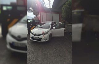 Polis uygulama noktasına çarparak durabildi