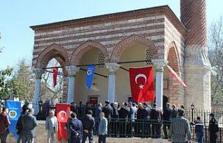 Restorasyonu tamamlanan Burmalı Mescit ibadete açıldı