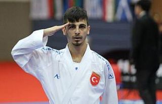 Rus rakibini yenen milli karateci Mehmetçik’e selam...