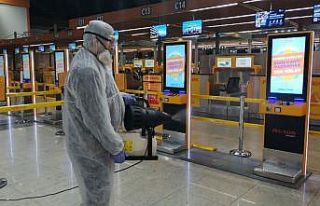 Sabiha Gökçen Havalimanı dezenfekte edildi