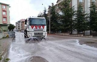 Safranbolu’da sokaklar yıkanıyor