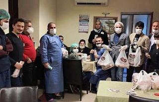 Sağlık çalışanlarına destek devam ediyor