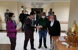 Sağlık çalışanlarına moral için "Bucak...