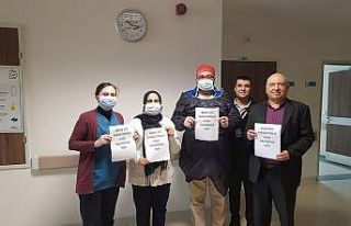 Sağlık çalışanlarından alkışlı desteğe teşekkür