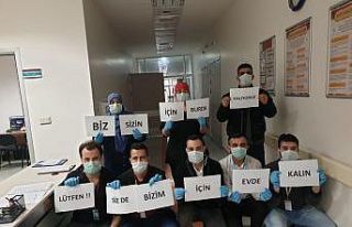 Sağlık çalışanlarından Türkçe ile Arapça...