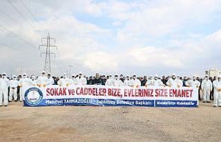 Şahinbey’den dezenfekte personeline ikramiye