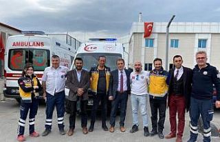 Sakaryalı sağlık ekipleri Edirne sınırında bulunan...