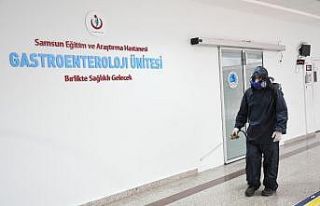 Samsun’da hastaneler her gün dezenfekte ediliyor
