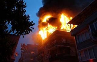 Samsun’da korkutan ev yangını