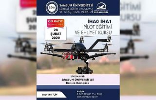SAMÜ’den İHA pilotluğu eğitimi