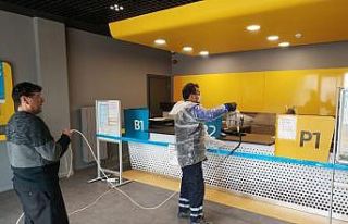 Sarıcakaya’da camiler ve servis araçları da dezenfekte...